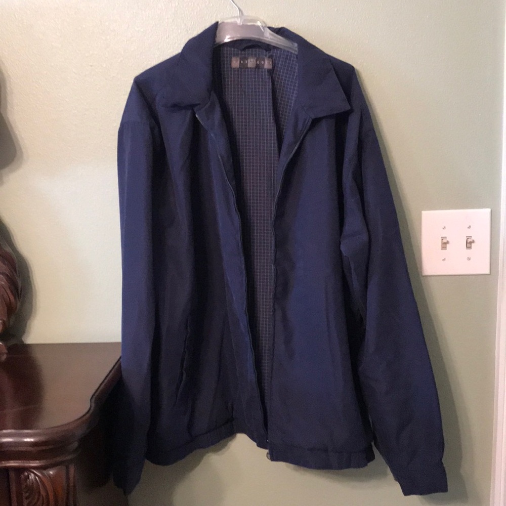 Men’s Nike Golf Microfiber Jacket-Lg-Navy